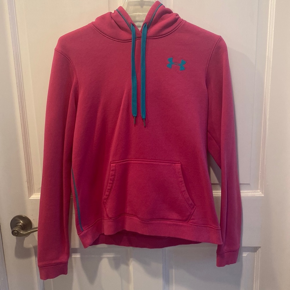 Ladies Under Armour Hot Pink Hoodie